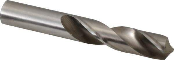 Hertel - 43/64" 118° High Speed Steel Screw Machine Drill Bit - Bright Finish, Right Hand Cut, 2-7/8" Flute Length, 4-5/8" OAL - USA Tool & Supply