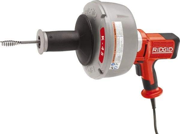 Ridgid - Electric Battery Drain Cleaning Machine - For 3/4" to 2-1/2" Pipe, 25' Cable - USA Tool & Supply