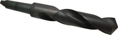 Hertel - 2-1/2", 5MT 118° Point High Speed Steel Taper Shank Drill Bit - Oxide Finish, 11-1/4" Flute Length, 18-3/4" OAL - USA Tool & Supply
