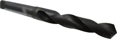 Hertel - 1-15/16", 5MT 118° Point High Speed Steel Taper Shank Drill Bit - USA Tool & Supply