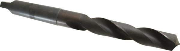 Hertel - 1-45/64", 5MT 118° Point High Speed Steel Taper Shank Drill Bit - Oxide Finish, 10-1/8" Flute Length, 17-1/8" OAL - USA Tool & Supply