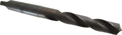 Hertel - 1-45/64", 5MT 118° Point High Speed Steel Taper Shank Drill Bit - Oxide Finish, 10-1/8" Flute Length, 17-1/8" OAL - USA Tool & Supply