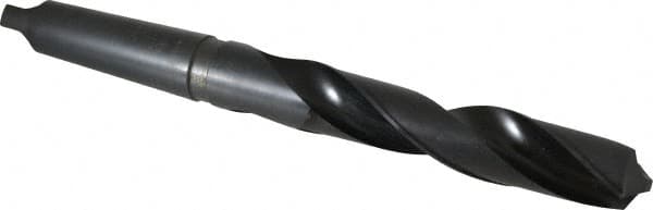 Hertel - 1-49/64", 5MT 118° Point High Speed Steel Taper Shank Drill Bit - USA Tool & Supply