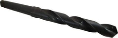 Hertel - 1-29/64", 4MT 118° Point High Speed Steel Taper Shank Drill Bit - Oxide Finish, 9-1/4" Flute Length, 14-7/8" OAL - USA Tool & Supply