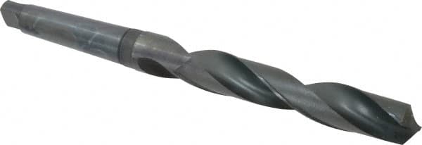 Hertel - 1-23/64", 4MT 118° Point High Speed Steel Taper Shank Drill Bit - USA Tool & Supply