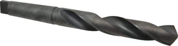 Hertel - 1-25/32", 5MT 118° Point High Speed Steel Taper Shank Drill Bit - Oxide Finish, 10-1/8" Flute Length, 17-1/8" OAL - USA Tool & Supply