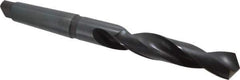 Hertel - 1-11/16", 5MT 118° Point High Speed Steel Taper Shank Drill Bit - Oxide Finish, 10-1/8" Flute Length, 17-1/8" OAL - USA Tool & Supply