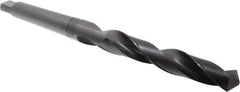 Hertel - 1-11/32", 4MT 118° Point High Speed Steel Taper Shank Drill Bit - Oxide Finish, 8-3/4" Flute Length, 14-3/8" OAL - USA Tool & Supply