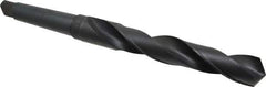 Hertel - 1-15/32", 4MT 118° Point High Speed Steel Taper Shank Drill Bit - Oxide Finish, 9-1/4" Flute Length, 14-7/8" OAL - USA Tool & Supply