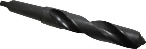 Hertel - 2-5/32", 5MT 118° Point High Speed Steel Taper Shank Drill Bit - USA Tool & Supply