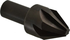 Hertel - 1-1/4" Head Diam, 3/4" Shank Diam, 6 Flute 60° High Speed Steel Countersink - USA Tool & Supply