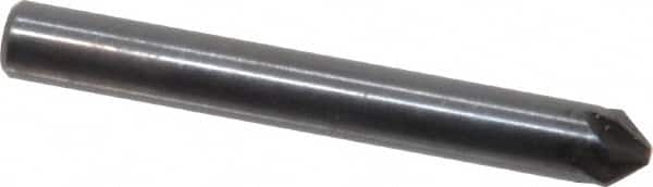 Hertel - 3/16" Head Diam, 3/16" Shank Diam, 6 Flute 82° High Speed Steel Countersink - USA Tool & Supply