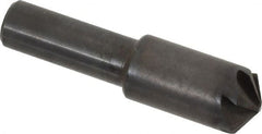 Hertel - 1/2" Head Diam, 3/8" Shank Diam, 6 Flute 120° High Speed Steel Countersink - USA Tool & Supply