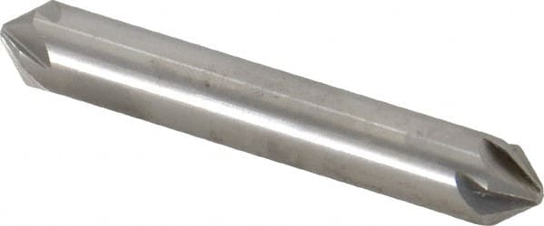 Hertel - 3/8" Head Diam, 3/8" Shank Diam, 6 Flute 82° High Speed Steel Countersink - USA Tool & Supply
