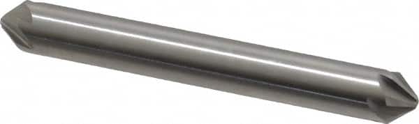 Hertel - 1/4" Head Diam, 1/4" Shank Diam, 6 Flute 82° High Speed Steel Countersink - USA Tool & Supply