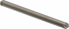 Hertel - 1/8" Head Diam, 1/8" Shank Diam, 6 Flute 100° High Speed Steel Countersink - USA Tool & Supply