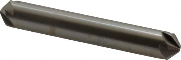 Hertel - 3/8" Head Diam, 3/8" Shank Diam, 6 Flute 100° High Speed Steel Countersink - USA Tool & Supply