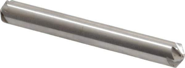 Hertel - 1/4" Head Diam, 1/4" Shank Diam, 6 Flute 120° High Speed Steel Countersink - 2" OAL, Straight Shank - USA Tool & Supply