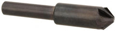 Hertel - 3/8" Head Diam, 1/4" Shank Diam, 6 Flute 90° High Speed Steel Countersink - USA Tool & Supply