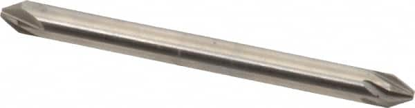 Hertel - 1/8" Head Diam, 1/8" Shank Diam, 6 Flute 60° High Speed Steel Countersink - USA Tool & Supply