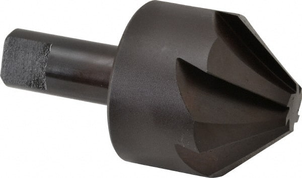 Hertel - 2" Head Diam, 1" Shank Diam, 6 Flute 82° High Speed Steel Countersink - USA Tool & Supply