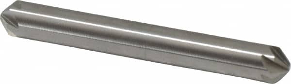 Hertel - 1/4" Head Diam, 1/4" Shank Diam, 6 Flute 100° High Speed Steel Countersink - USA Tool & Supply