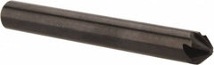 Hertel - 1/4" Head Diam, 1/4" Shank Diam, 6 Flute 82° High Speed Steel Countersink - USA Tool & Supply