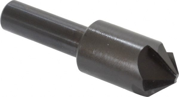 Hertel - 5/8" Head Diam, 3/8" Shank Diam, 4 Flute 100° High Speed Steel Countersink - USA Tool & Supply