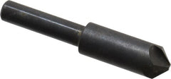 Hertel - 3/8" Head Diam, 1/4" Shank Diam, 4 Flute 100° High Speed Steel Countersink - USA Tool & Supply