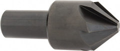 Hertel - 1-1/4" Head Diam, 3/4" Shank Diam, 6 Flute 82° High Speed Steel Countersink - USA Tool & Supply