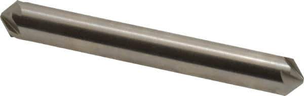 Hertel - 5/16" Head Diam, 5/16" Shank Diam, 6 Flute 100° High Speed Steel Countersink - 2-1/2" OAL, Straight Shank - USA Tool & Supply