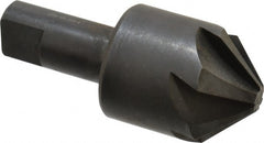 Hertel - 1-1/2" Head Diam, 3/4" Shank Diam, 6 Flute 90° High Speed Steel Countersink - USA Tool & Supply