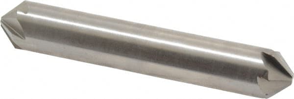 Hertel - 1/2" Head Diam, 1/2" Shank Diam, 6 Flute 90° High Speed Steel Countersink - USA Tool & Supply