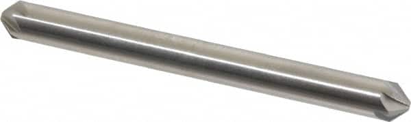 Hertel - 3/16" Head Diam, 3/16" Shank Diam, 6 Flute 90° High Speed Steel Countersink - USA Tool & Supply