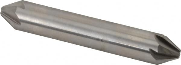 Hertel - 1/2" Head Diam, 1/2" Shank Diam, 6 Flute 60° High Speed Steel Countersink - USA Tool & Supply