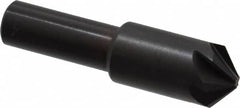 Hertel - 1/2" Head Diam, 3/8" Shank Diam, 6 Flute 100° High Speed Steel Countersink - USA Tool & Supply