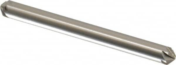 Hertel - 3/16" Head Diam, 3/16" Shank Diam, 6 Flute 100° High Speed Steel Countersink - USA Tool & Supply