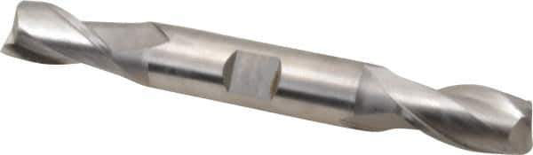 Hertel - 15mm, 1-1/8" LOC, 5/8" Shank Diam, 4-1/2" OAL, 2 Flute, Cobalt Square End Mill - Double End, Uncoated, Centercutting - USA Tool & Supply