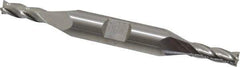 Hertel - 5mm, 9/16" LOC, 3/8" Shank Diam, 3-1/4" OAL, 4 Flute, Cobalt Square End Mill - Double End, Uncoated - USA Tool & Supply