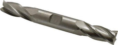 Hertel - 15mm, 1-3/8" LOC, 5/8" Shank Diam, 5" OAL, 4 Flute, High Speed Steel Square End Mill - Double End, Uncoated - USA Tool & Supply