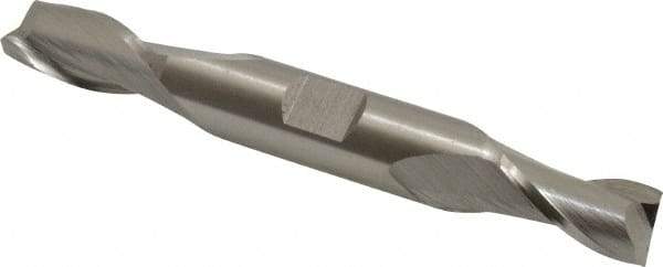 Hertel - 11mm, 13/16" LOC, 1/2" Shank Diam, 3-3/4" OAL, 2 Flute, Cobalt Square End Mill - Double End, Uncoated, Centercutting - USA Tool & Supply