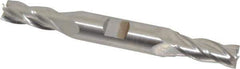 Hertel - 10mm, 1" LOC, 1/2" Shank Diam, 4-1/8" OAL, 4 Flute, High Speed Steel Square End Mill - Double End, Uncoated - USA Tool & Supply