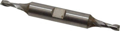 Hertel - 4mm, 7/16" LOC, 3/8" Shank Diam, 3-1/8" OAL, 2 Flute, Cobalt Square End Mill - Double End, Uncoated, Centercutting - USA Tool & Supply