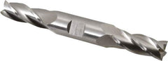 Hertel - 16mm, 1-5/8" LOC, 3/4" Shank Diam, 5-5/8" OAL, 4 Flute, High Speed Steel Square End Mill - Double End, Uncoated - USA Tool & Supply