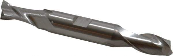 Hertel - 14mm, 1-1/8" LOC, 5/8" Shank Diam, 4-1/2" OAL, 2 Flute, Cobalt Square End Mill - Double End, Uncoated, Centercutting - USA Tool & Supply
