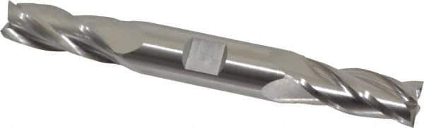 Hertel - 14mm, 1-3/8" LOC, 5/8" Shank Diam, 5" OAL, 4 Flute, High Speed Steel Square End Mill - Double End, Uncoated - USA Tool & Supply