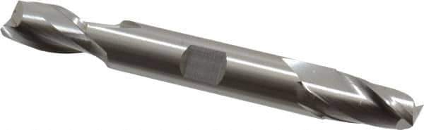Hertel - 12mm, 13/16" LOC, 1/2" Shank Diam, 3-3/4" OAL, 2 Flute, Cobalt Square End Mill - Double End, Uncoated, Centercutting - USA Tool & Supply