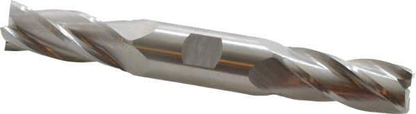 Hertel - 20mm, 1-7/8" LOC, 7/8" Shank Diam, 6-1/8" OAL, 4 Flute, High Speed Steel Square End Mill - Double End, Uncoated - USA Tool & Supply