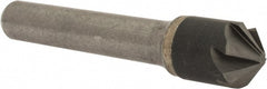 Hertel - 1/2" Head Diam, 3/8" Shank Diam, 6 Flute 100° Solid Carbide Countersink - USA Tool & Supply