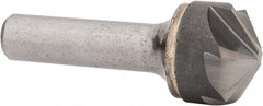 Hertel - 1" Head Diam, 1/2" Shank Diam, 6 Flute 120° Solid Carbide Countersink - USA Tool & Supply